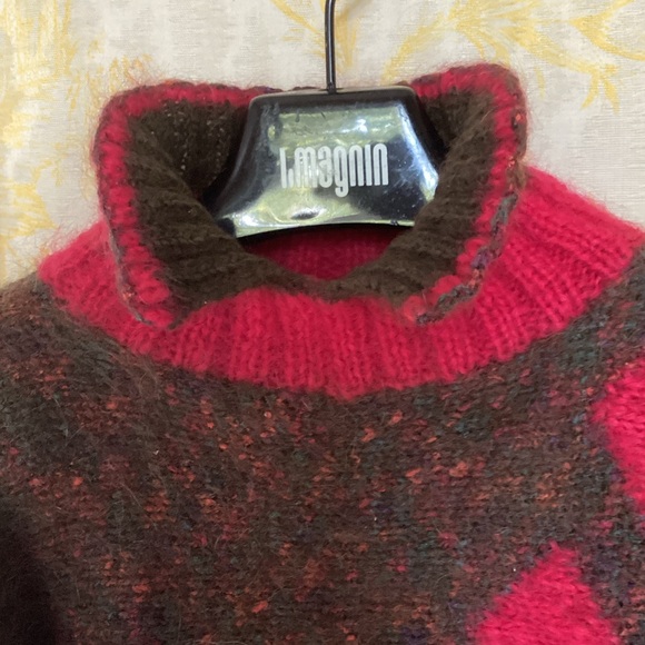 One-of-a-Kind Hand Knit Mohair Sweater - Picture 3 of 9